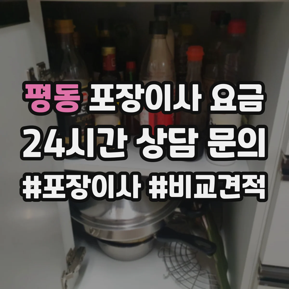 평동 포장이사 요금