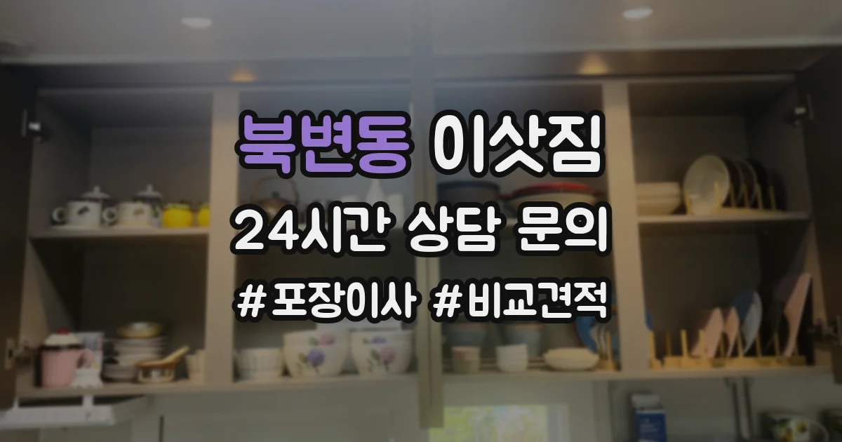 북변동 이삿짐