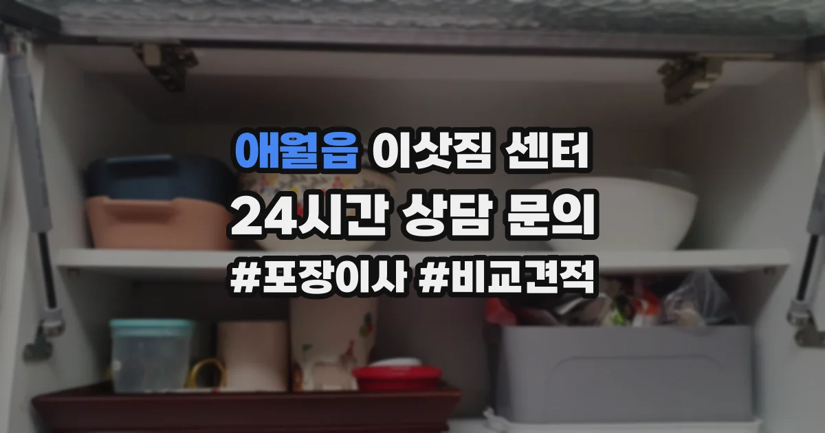 애월읍 이삿짐 센터