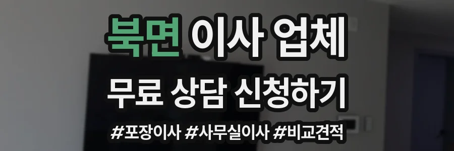 북면 이사 업체