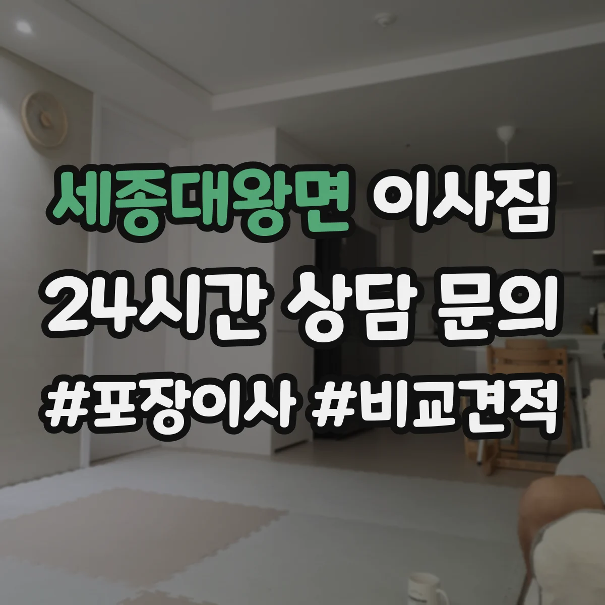 세종대왕면 이사짐