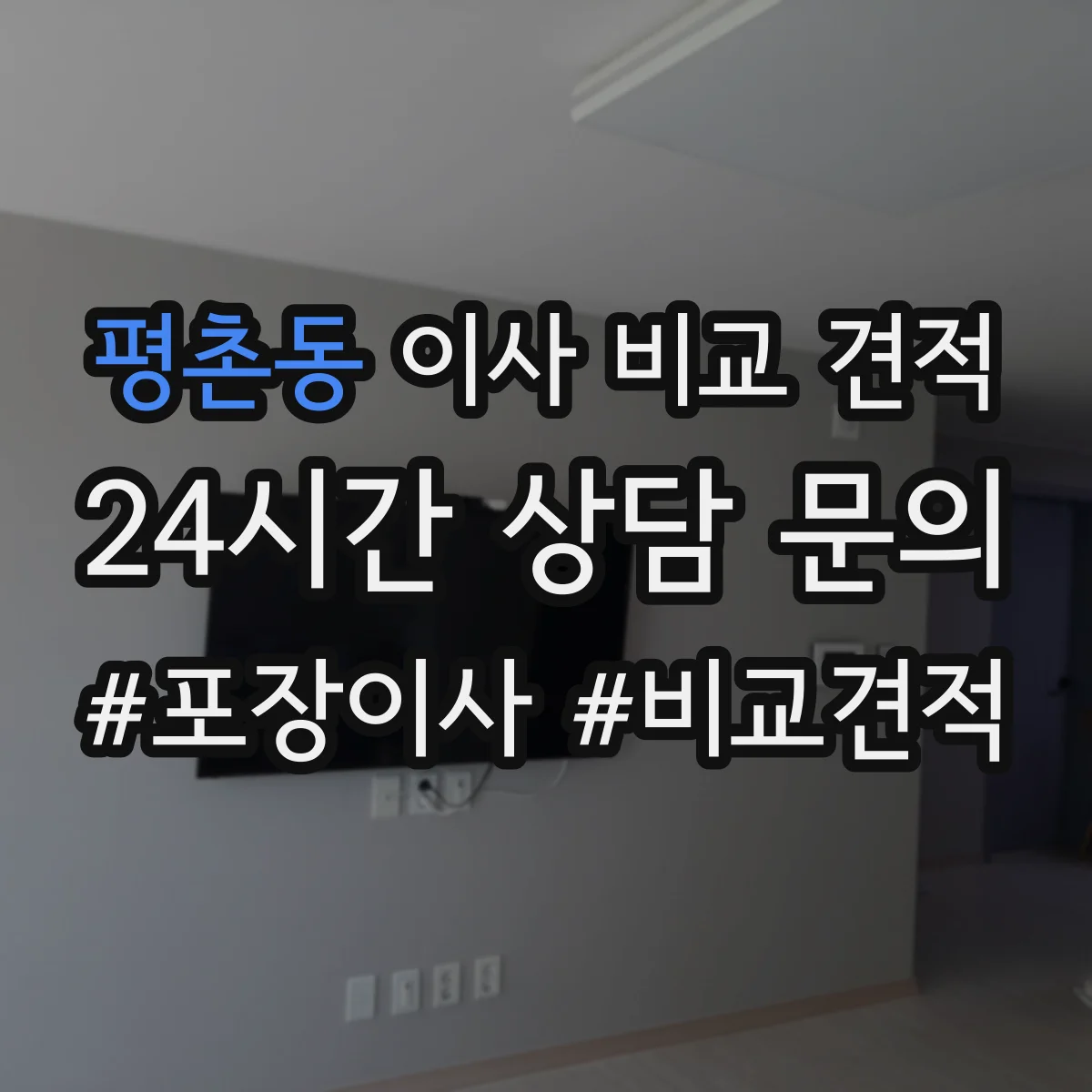평촌동 이사 비교 견적