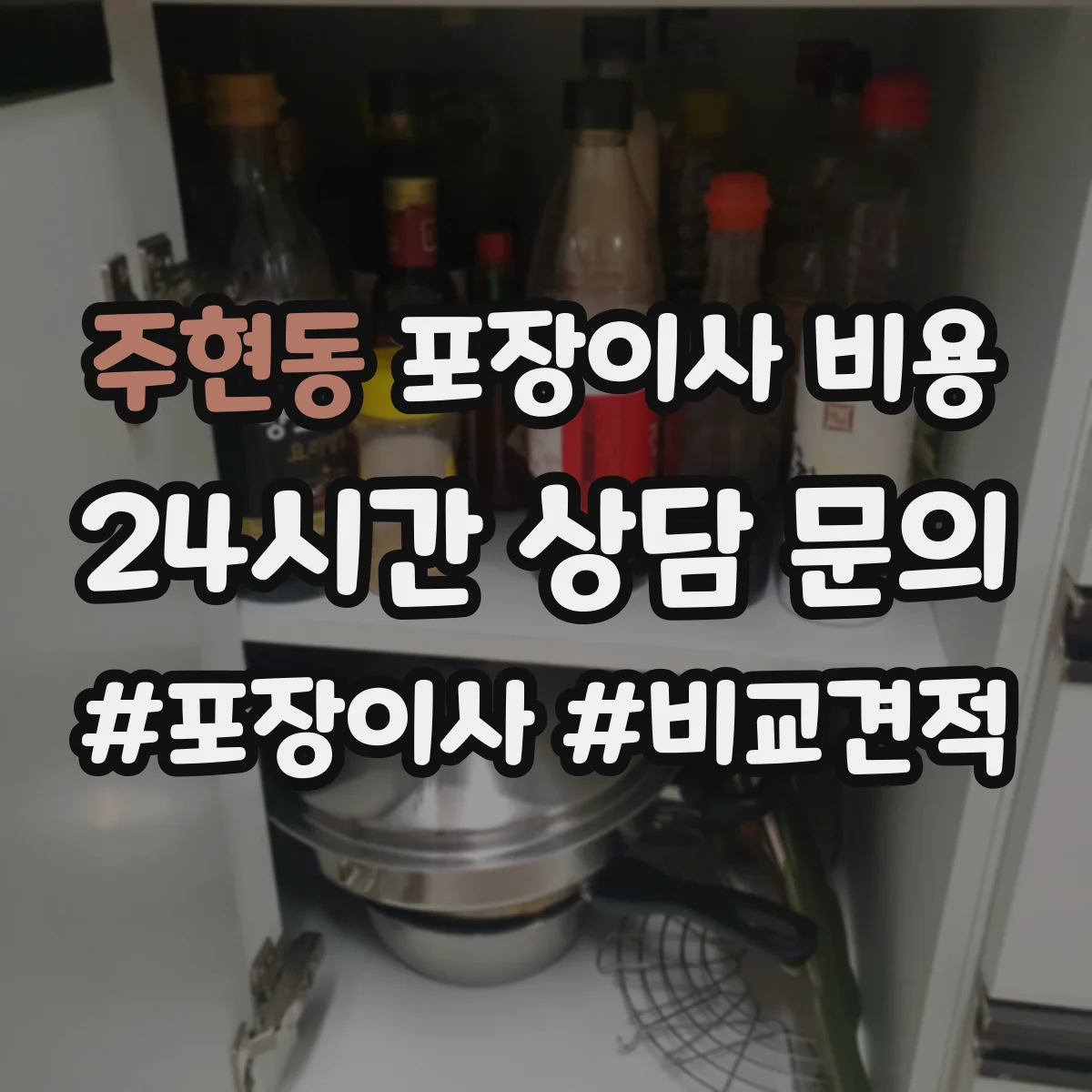 주현동 포장이사 비용