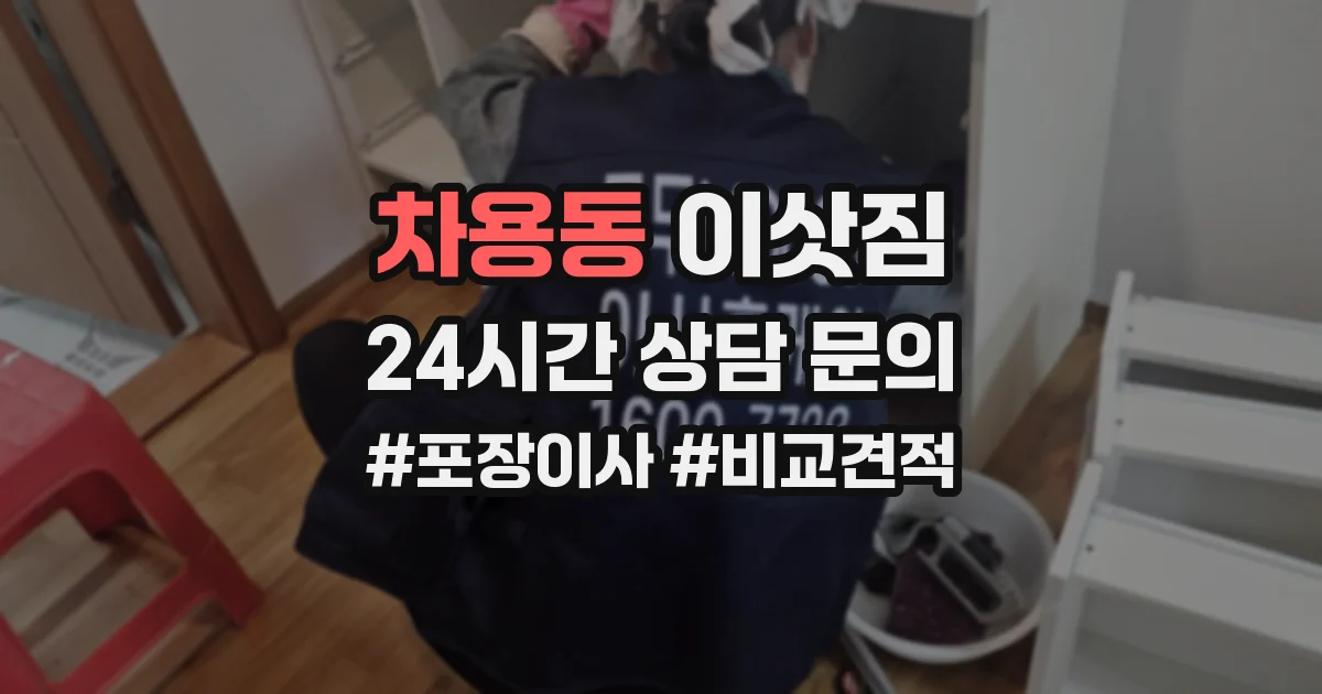 차용동 이삿짐