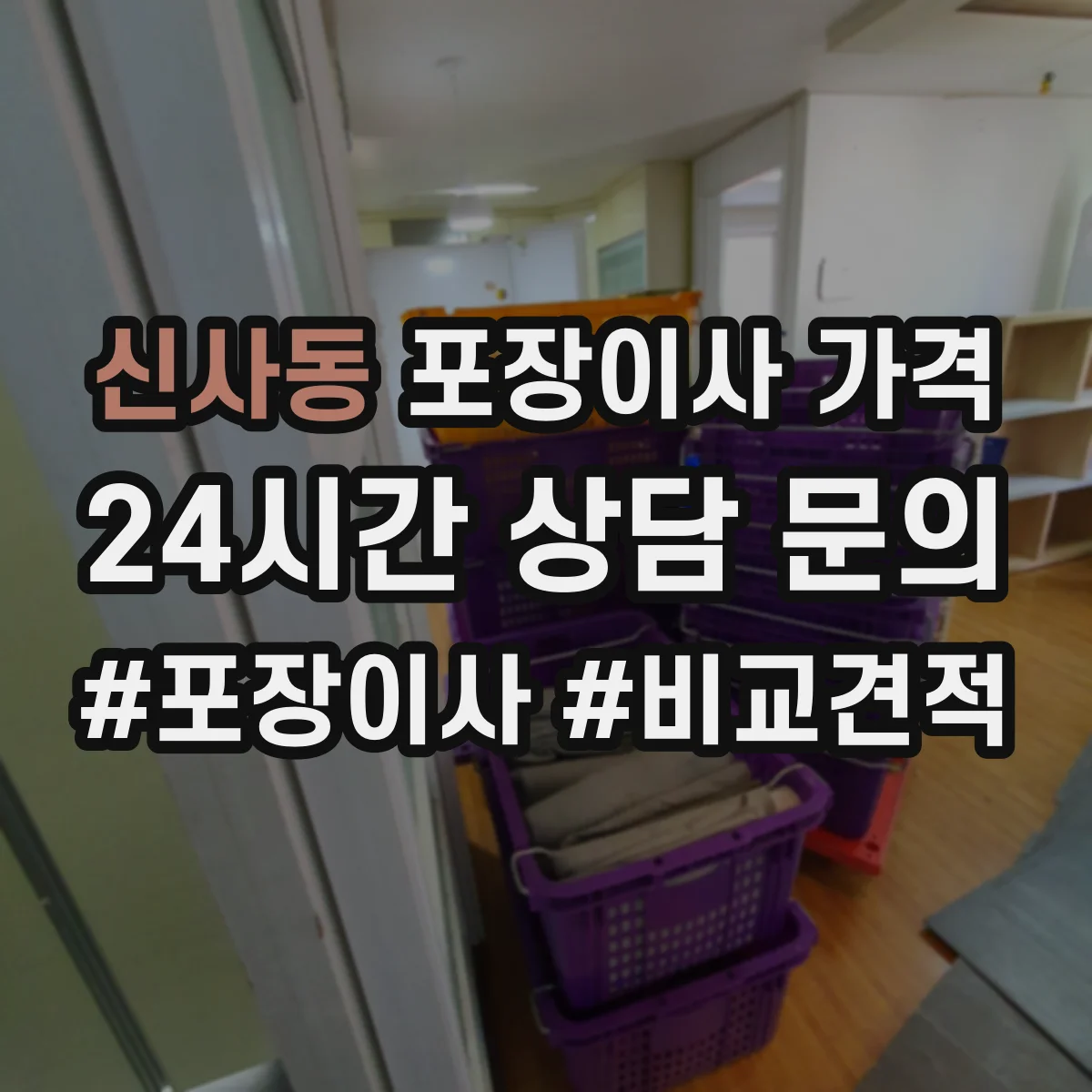 신사동 포장이사 가격