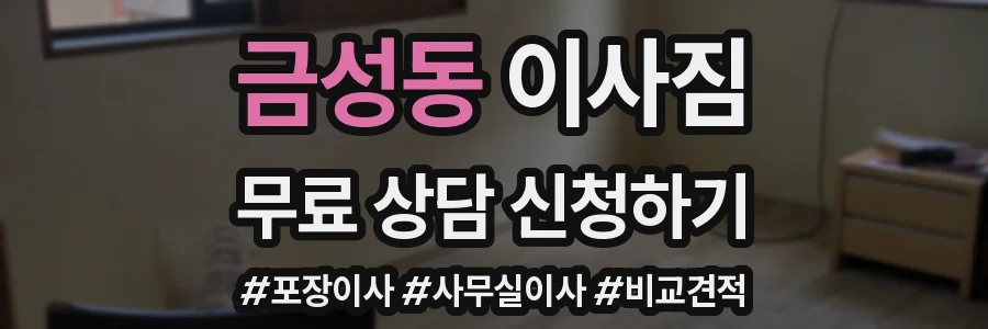 금성동 이사짐