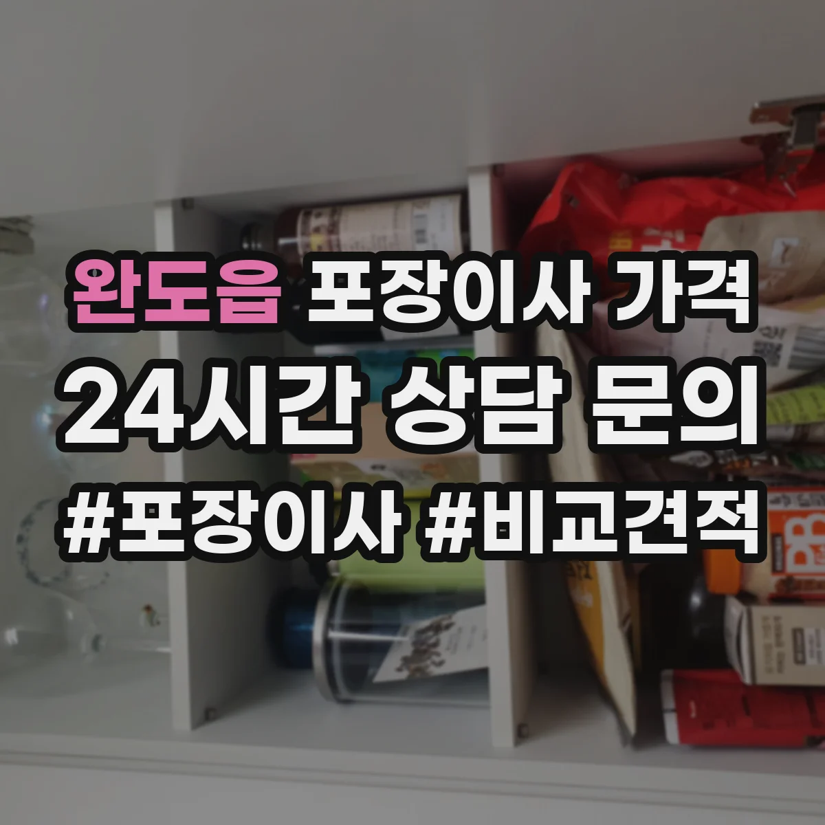 완도읍 포장이사 가격