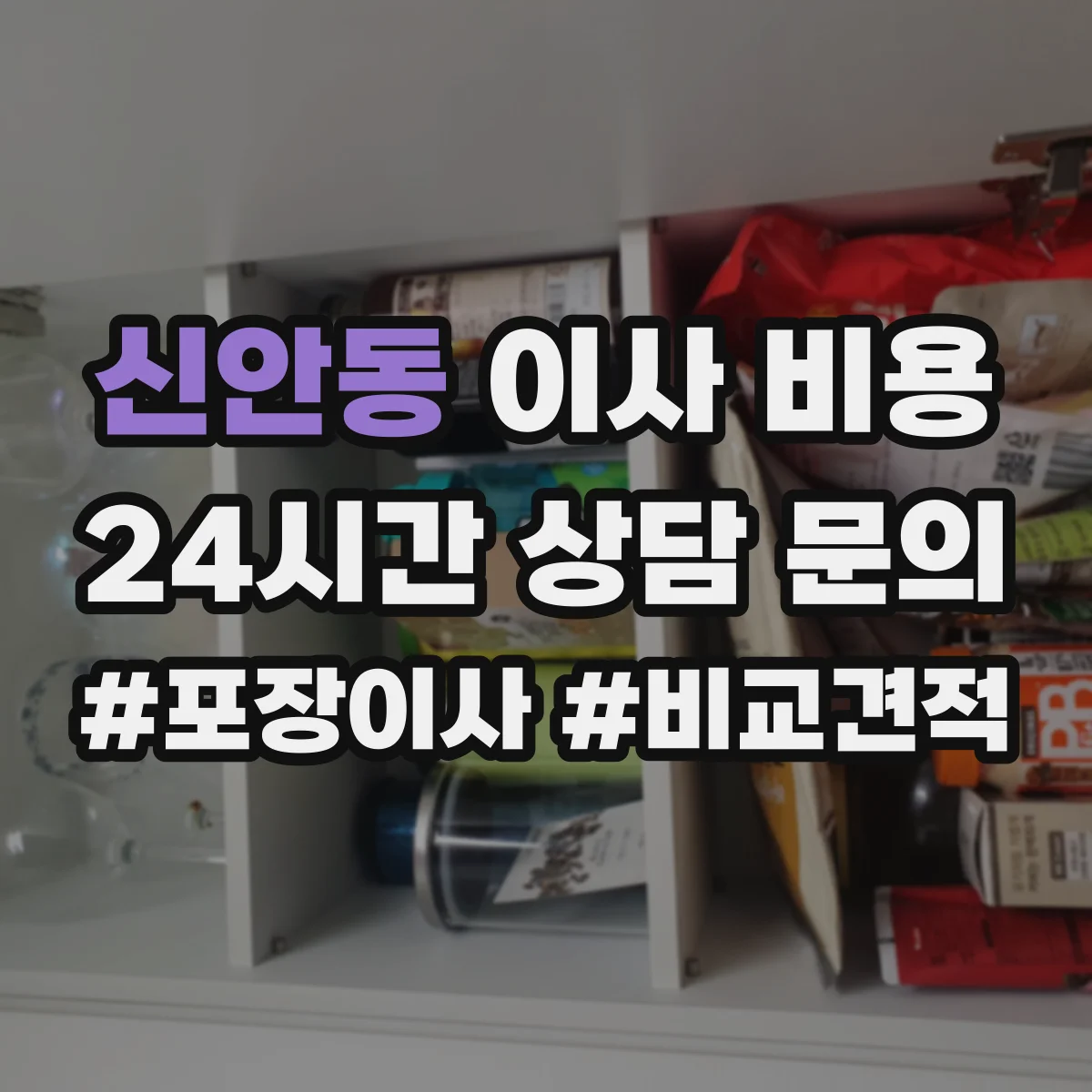 신안동 이사 비용