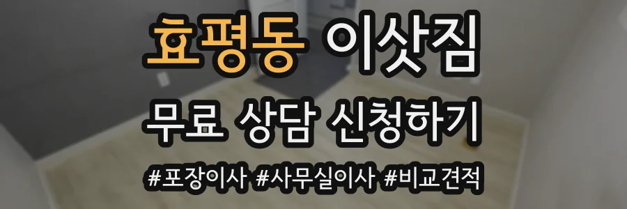 효평동 이삿짐