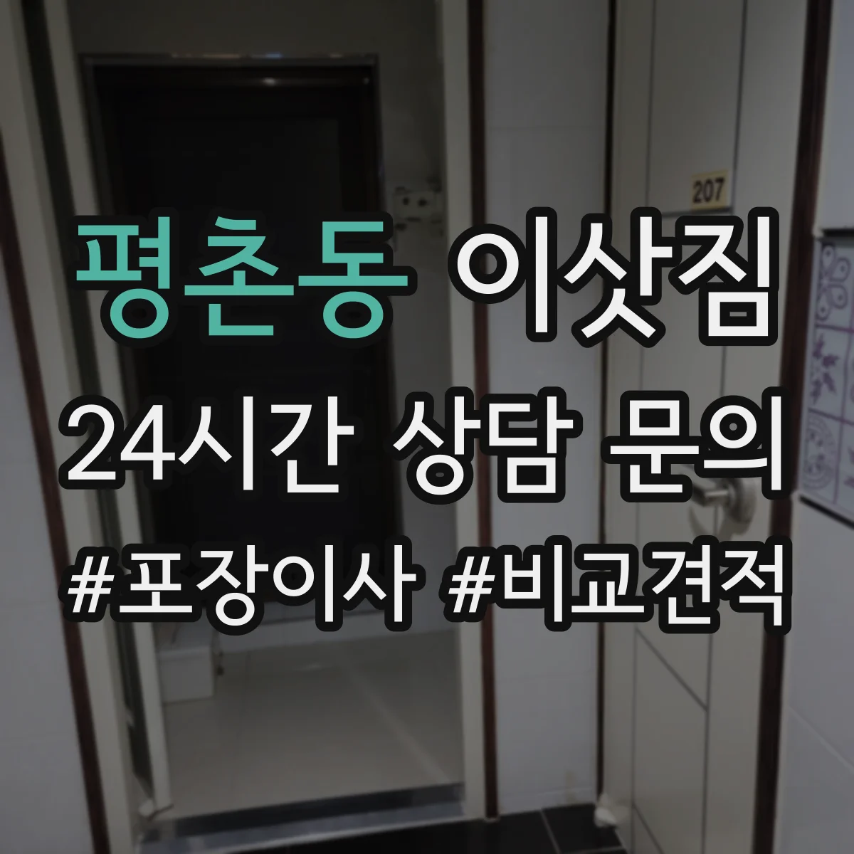 평촌동 이삿짐
