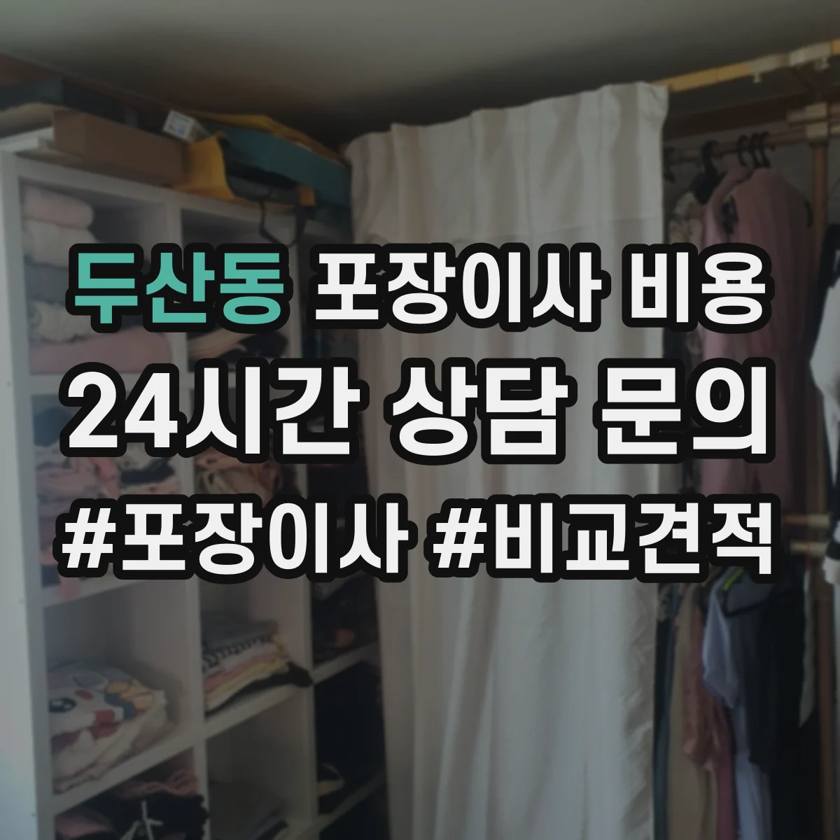 두산동 포장이사 비용