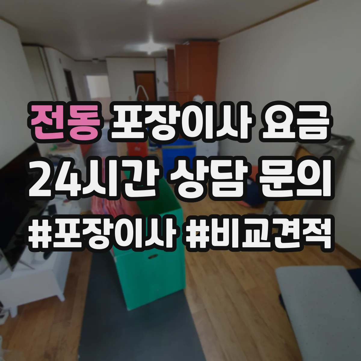 전동 포장이사 요금