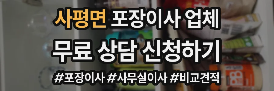사평면 포장이사 업체