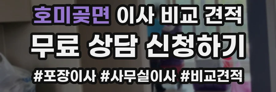호미곶면 이사 비교 견적