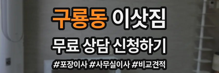 구룡동 이삿짐