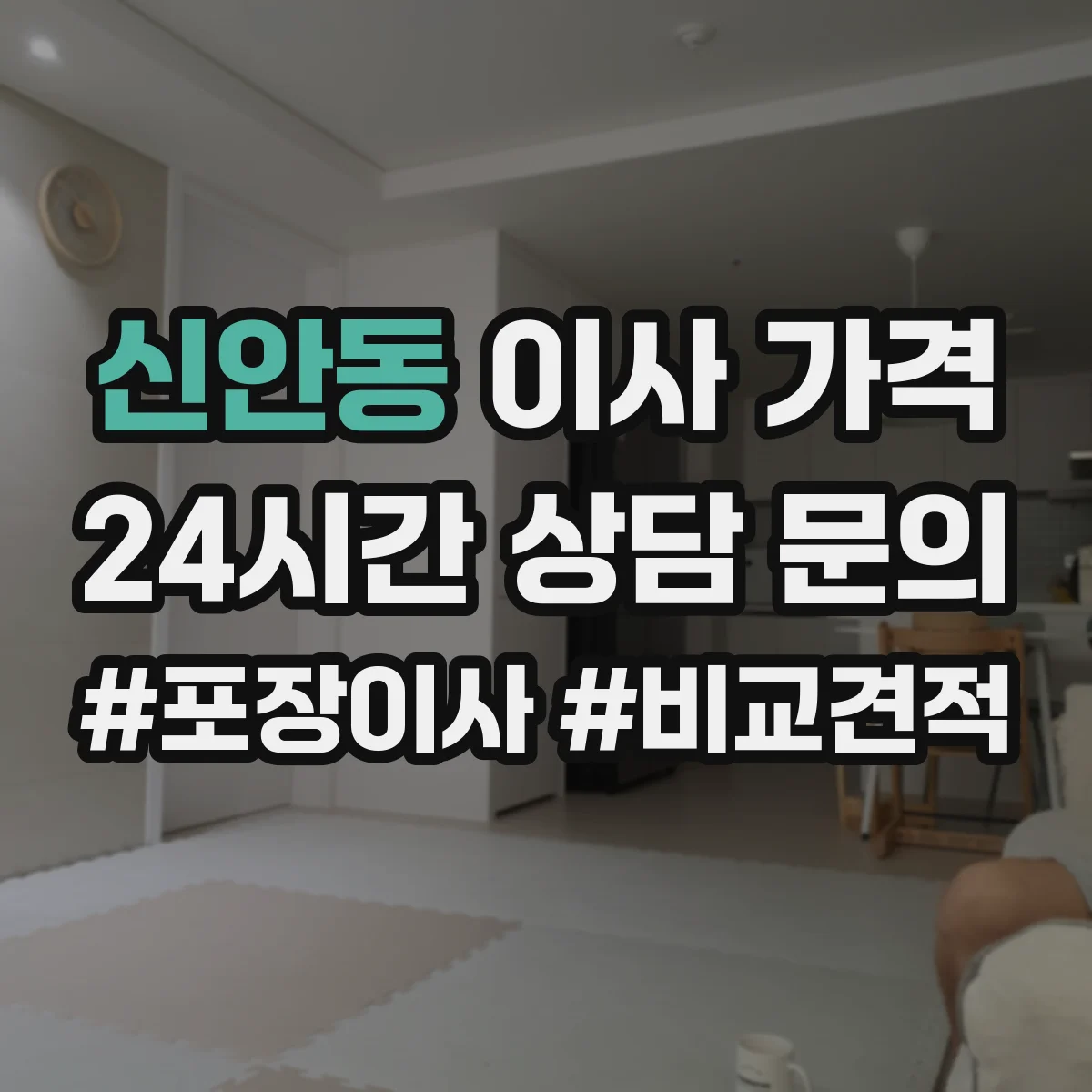 신안동 이사 가격