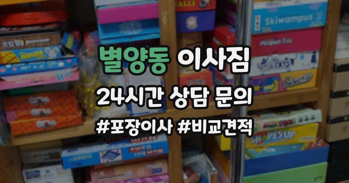 별양동 이사짐