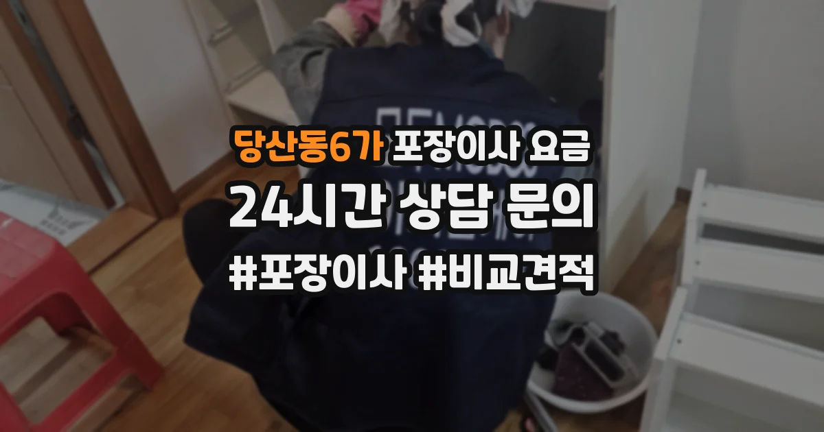 당산동6가 포장이사 요금