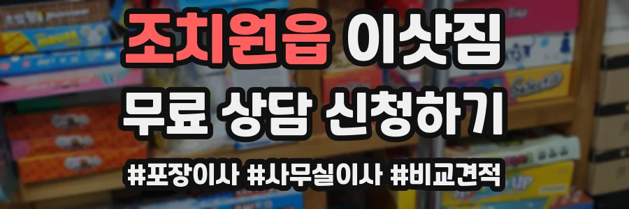 조치원읍 이삿짐