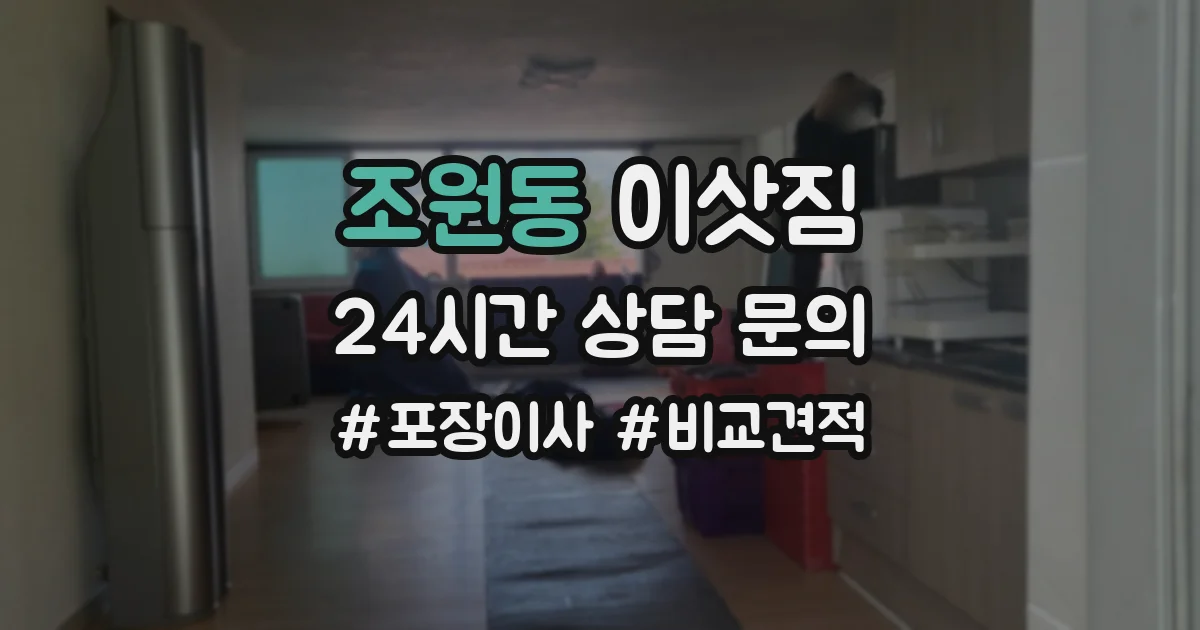 조원동 이삿짐
