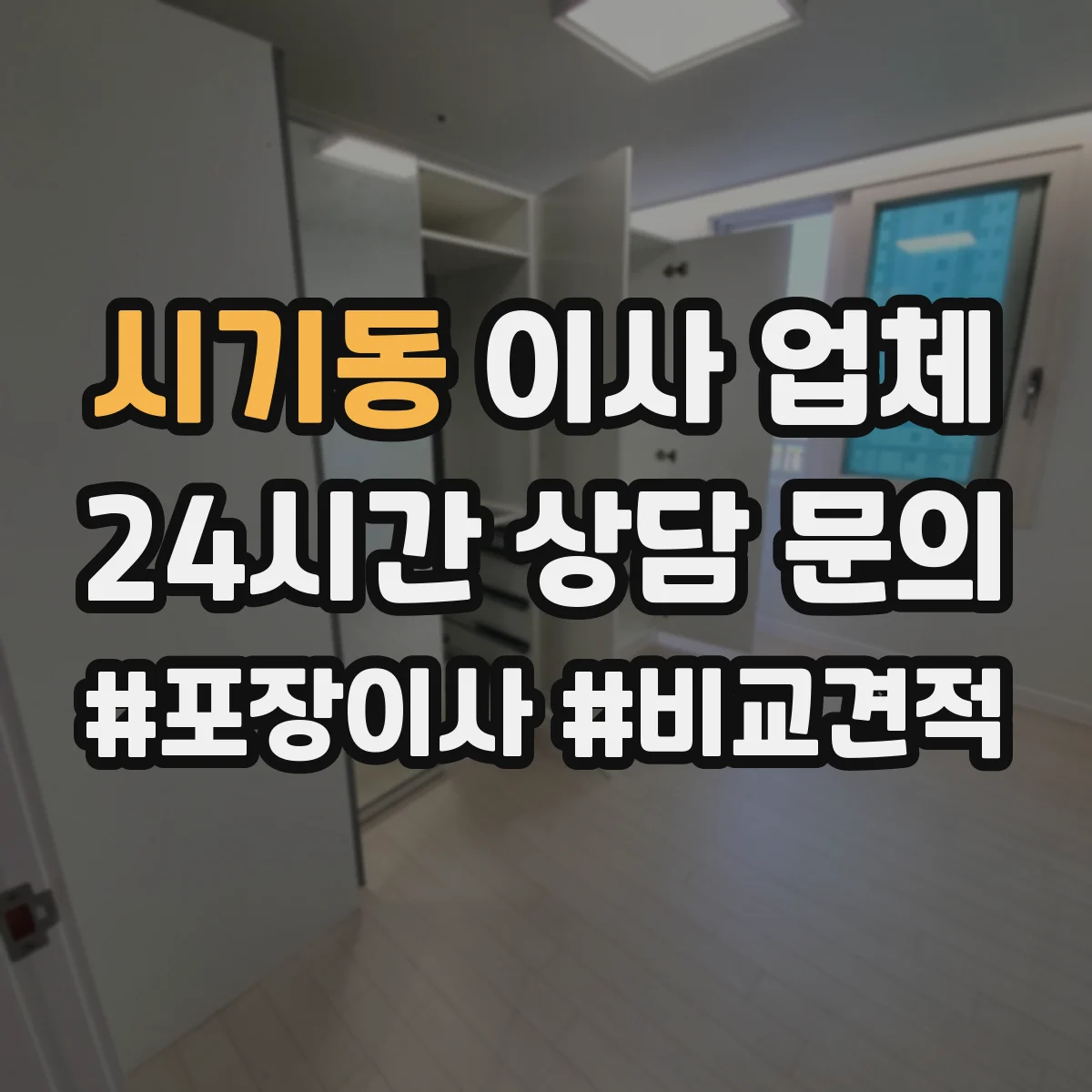 시기동 이사 업체