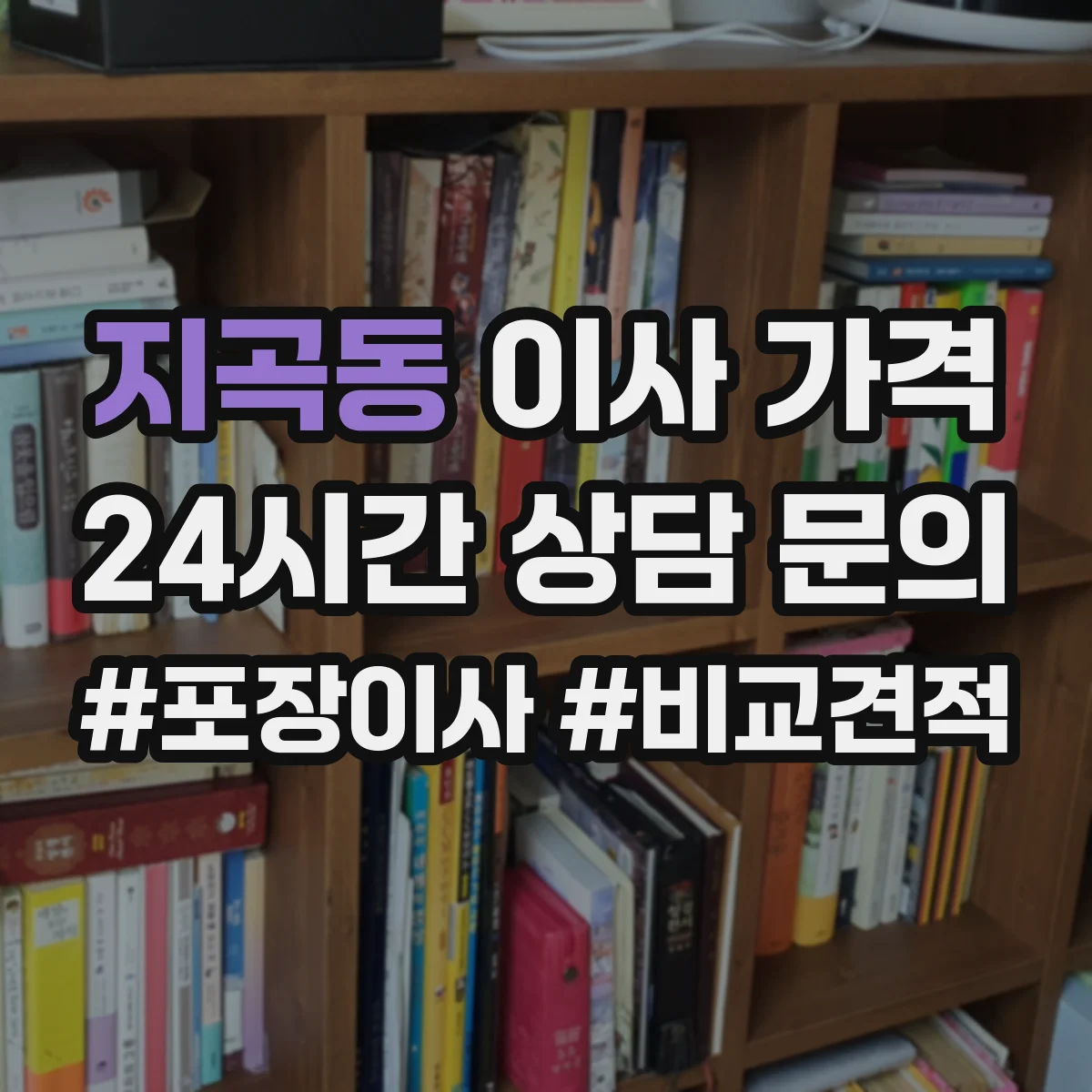 지곡동 이사 가격