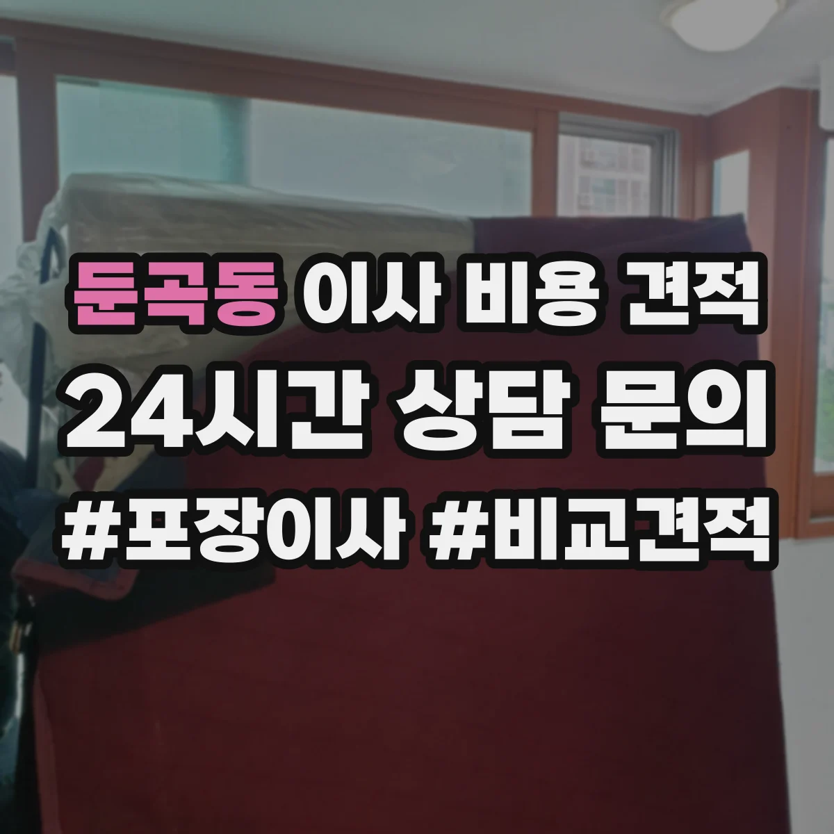 둔곡동 이사 비용 견적