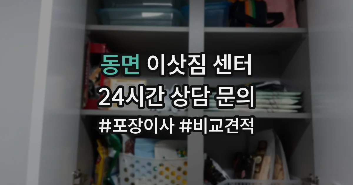 동면 이삿짐 센터