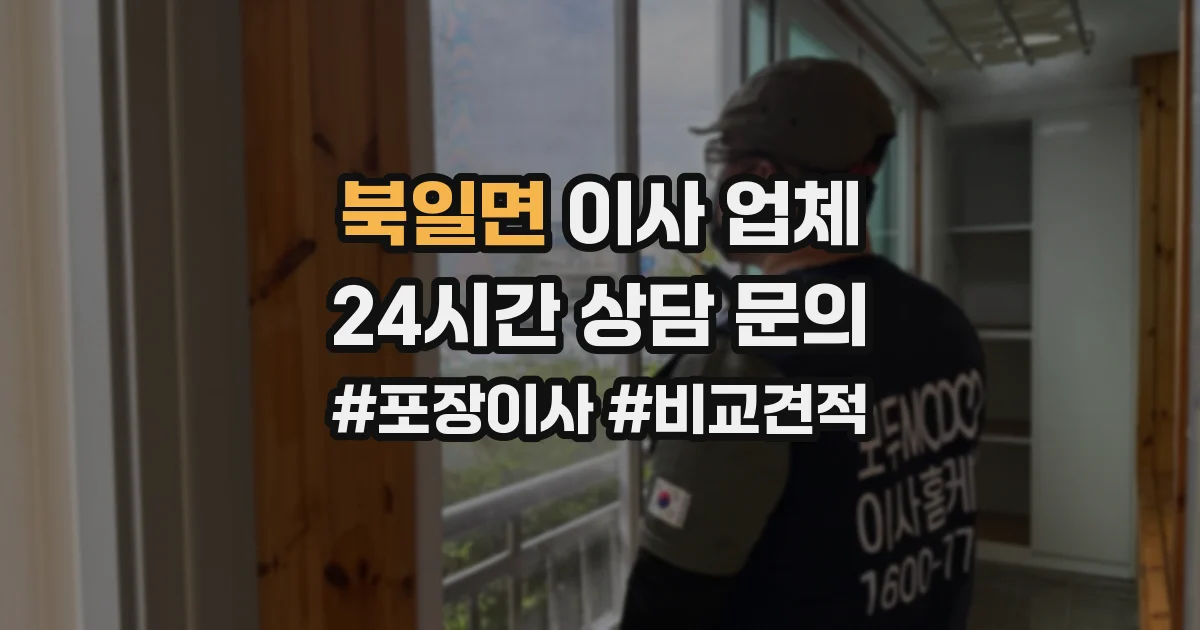 북일면 이사 업체