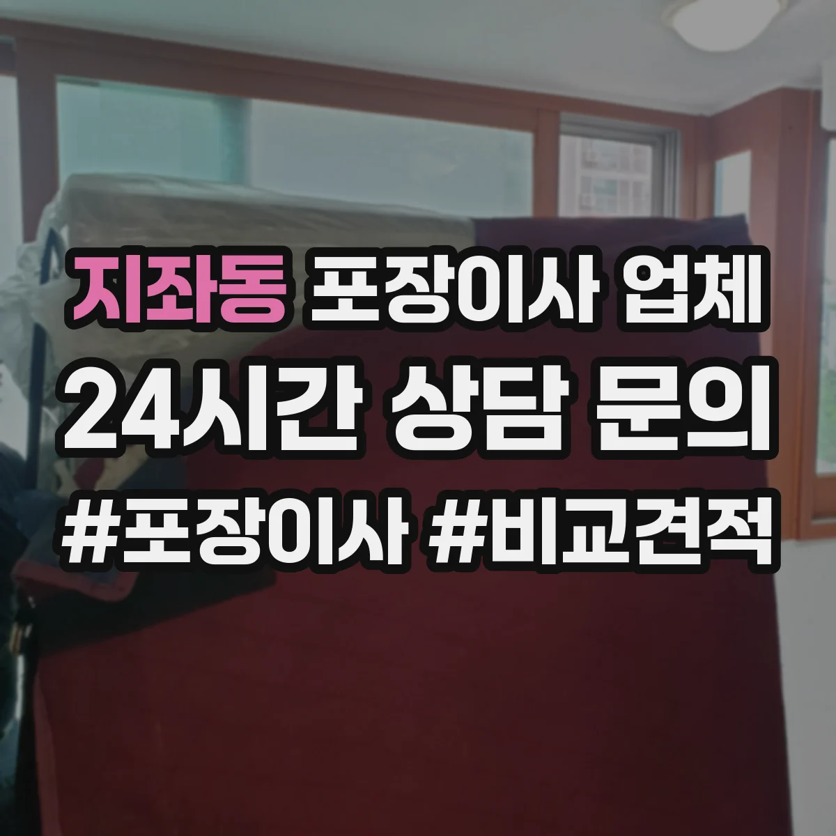 지좌동 포장이사 업체