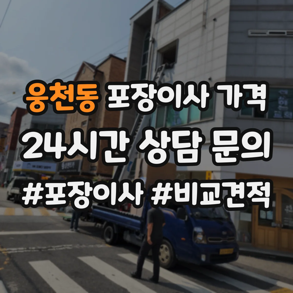 웅천동 포장이사 가격