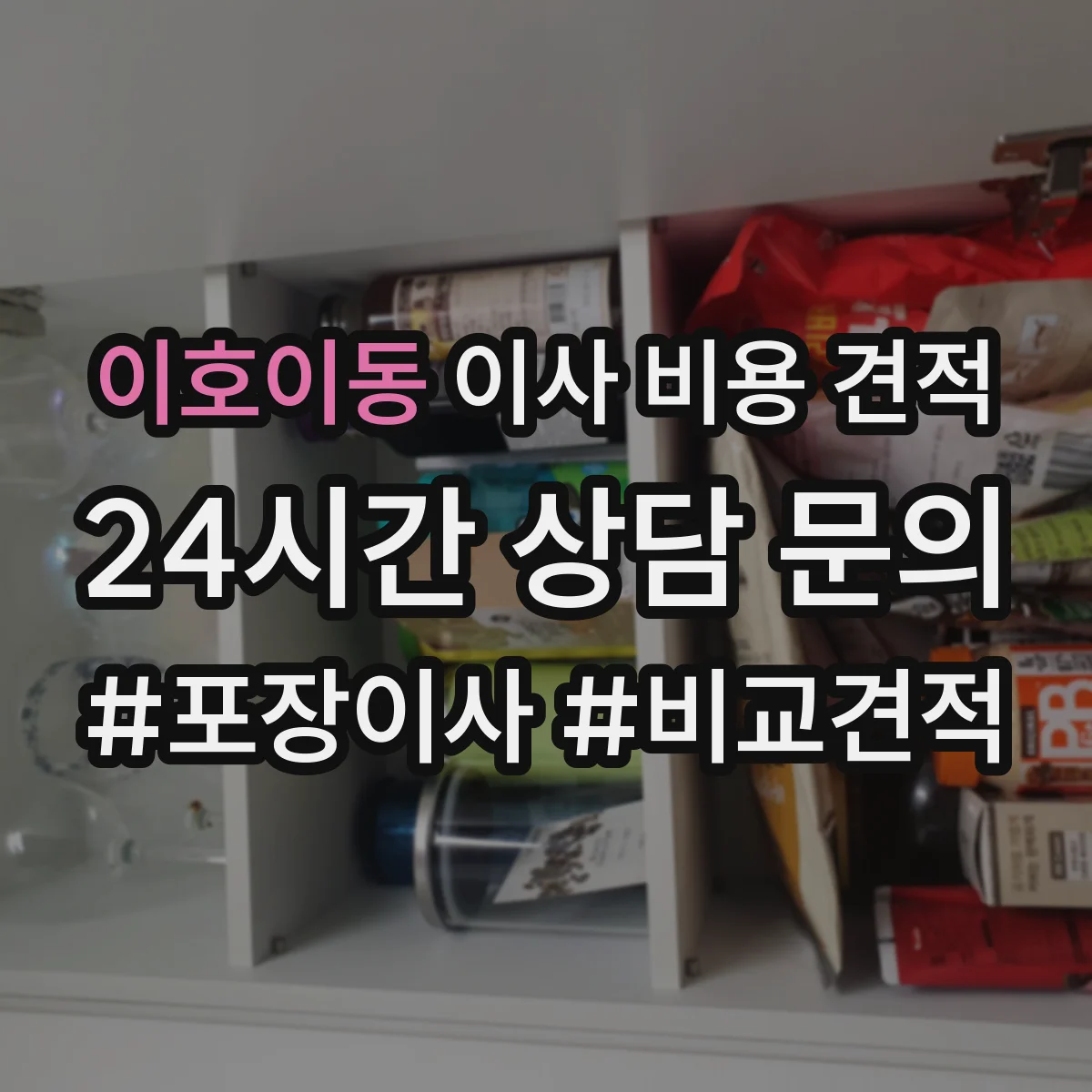 이호이동 이사 비용 견적