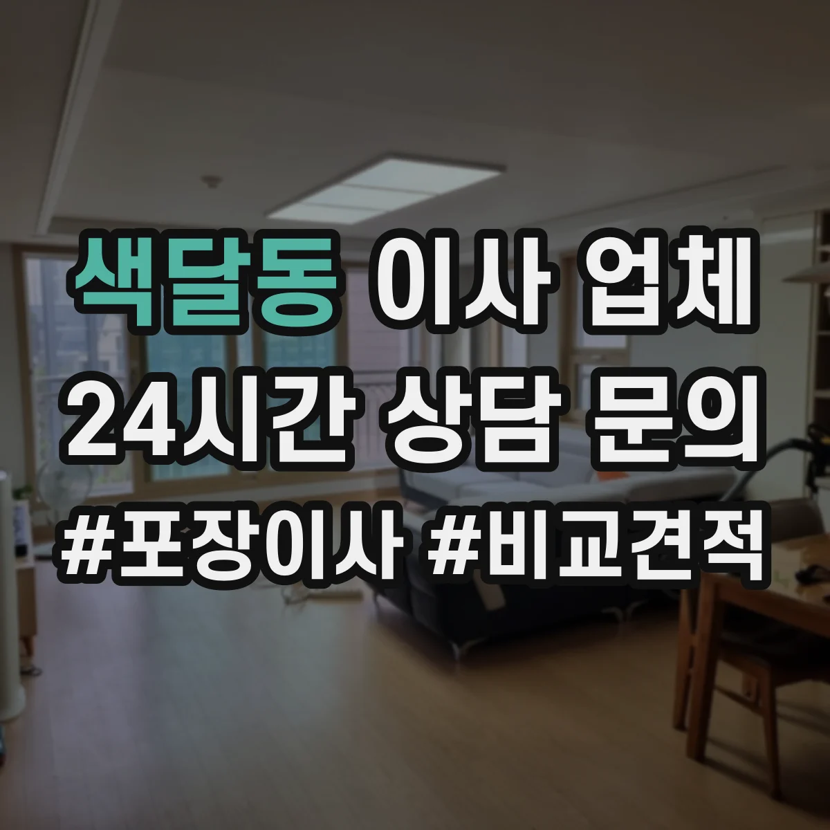 색달동 이사 업체