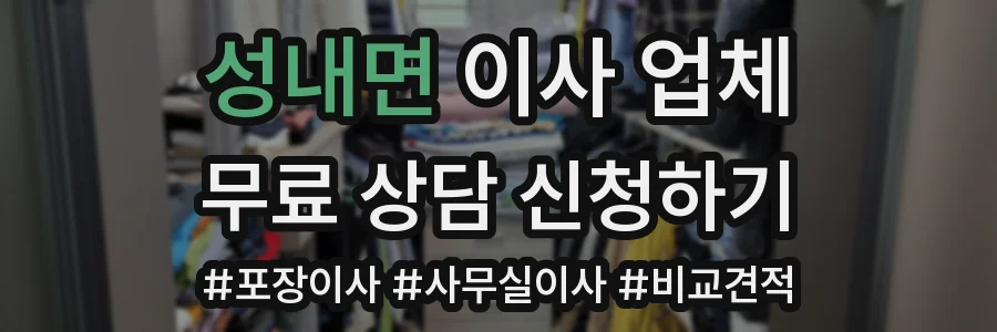 성내면 이사 업체