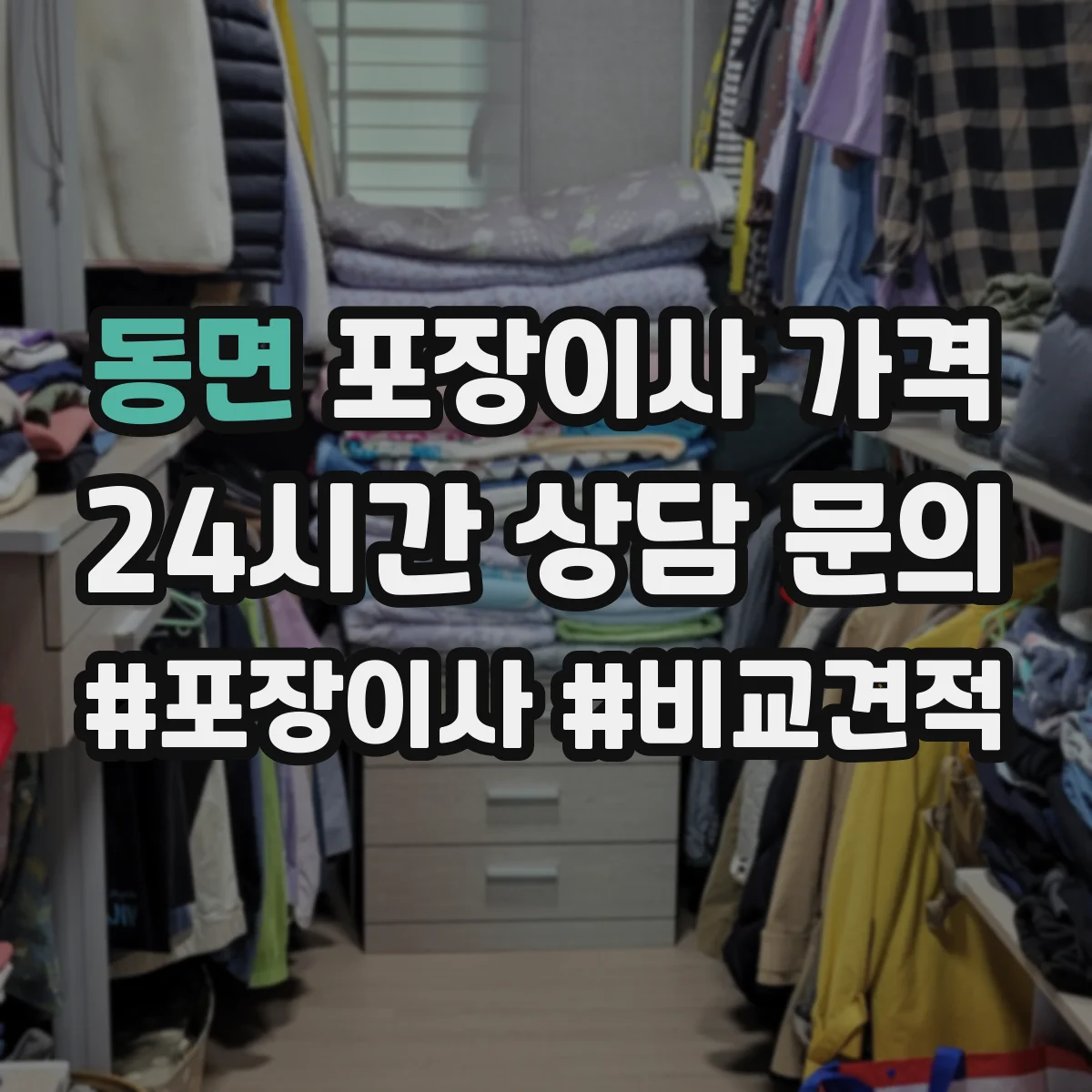 동면 포장이사 가격