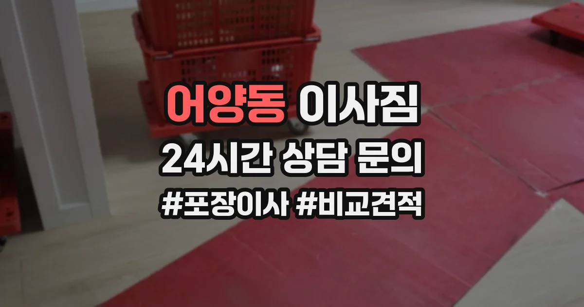 어양동 이사짐