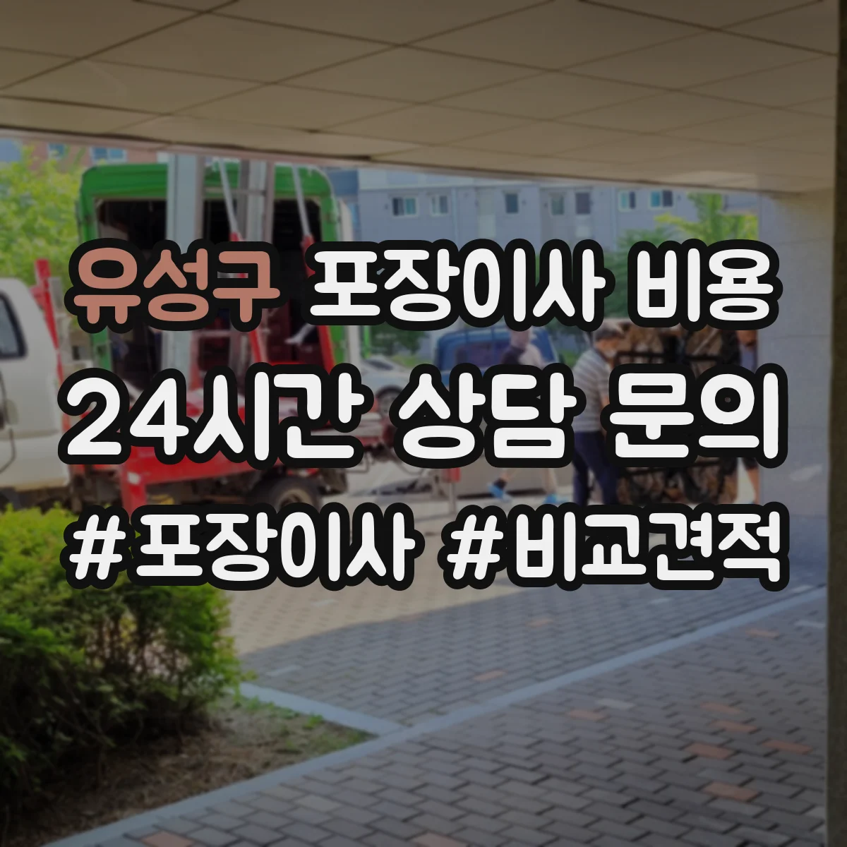 유성구 포장이사 비용