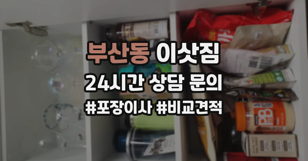 부산동 이삿짐