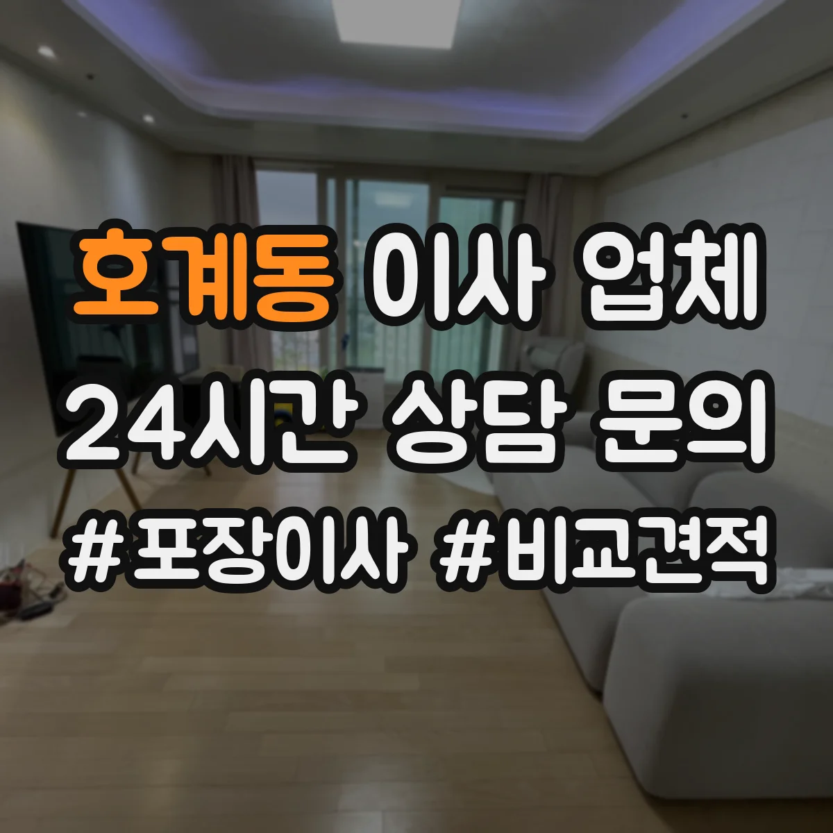 호계동 이사 업체