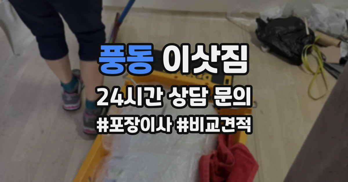 풍동 이삿짐