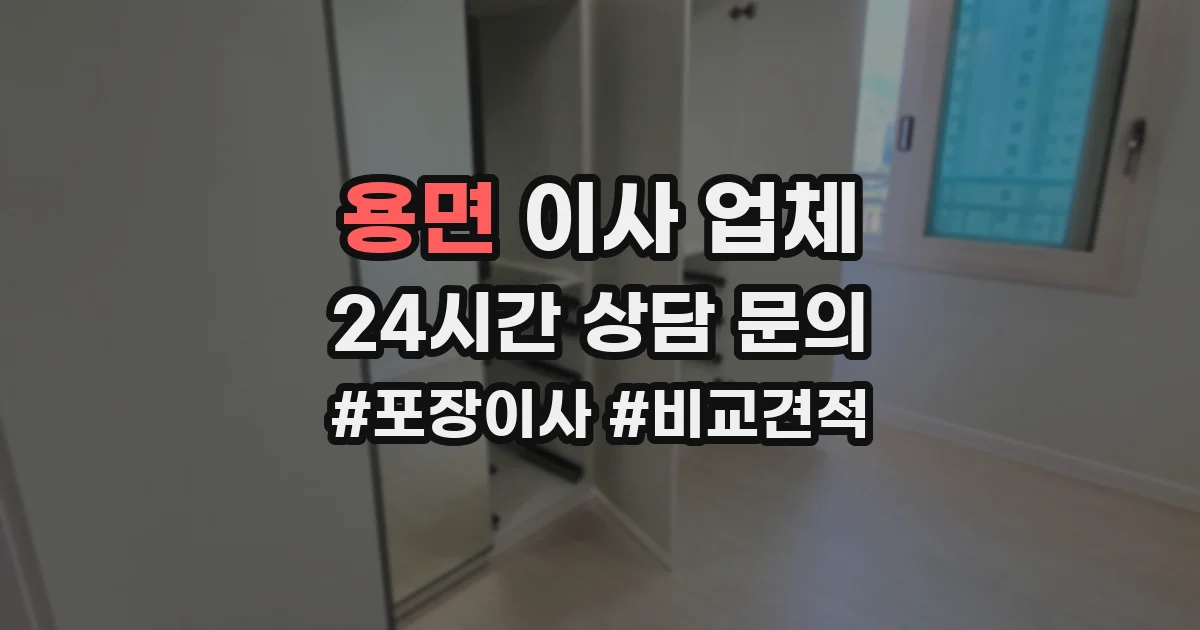 용면 이사 업체