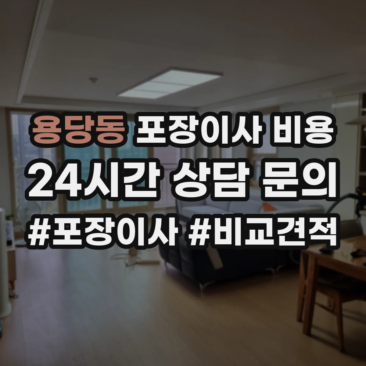 용당동 포장이사 비용
