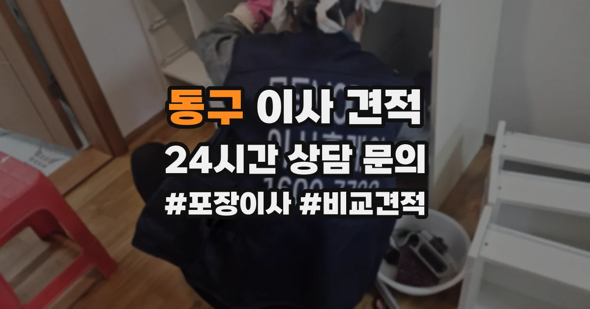 동구 이사 견적