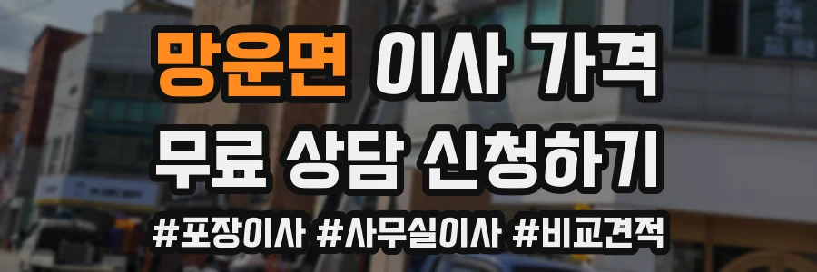 망운면 이사 가격