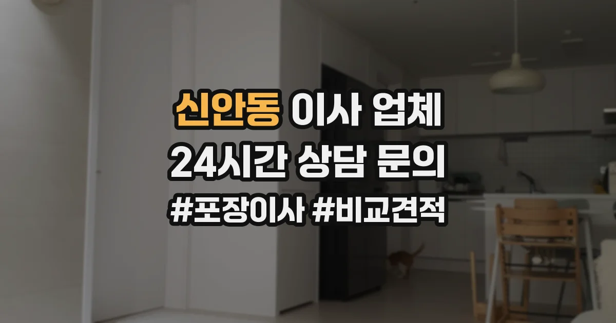 신안동 이사 업체