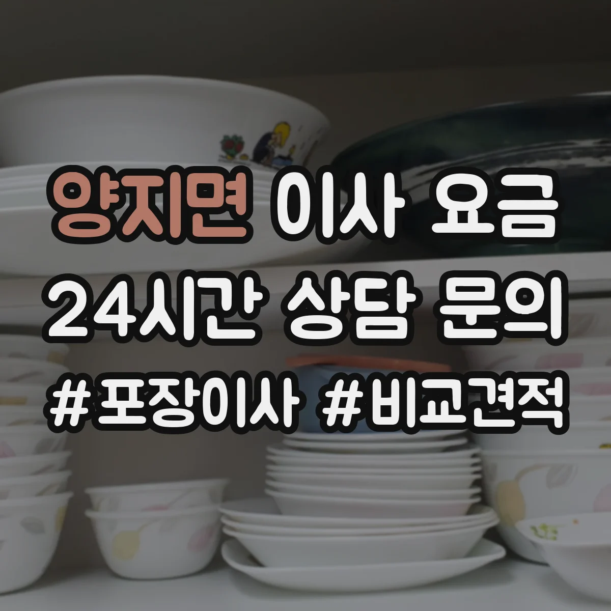 양지면 이사 요금