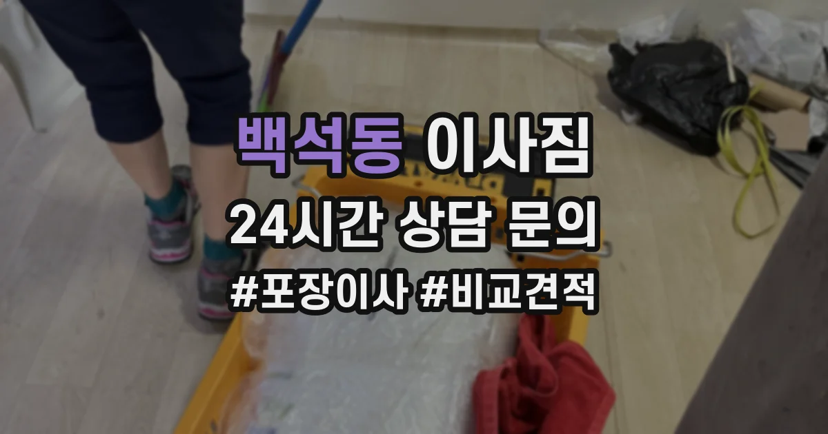 백석동 이사짐