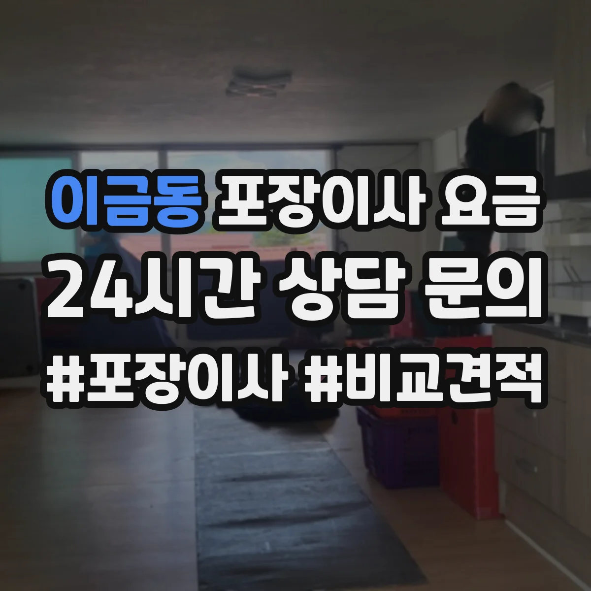 이금동 포장이사 요금