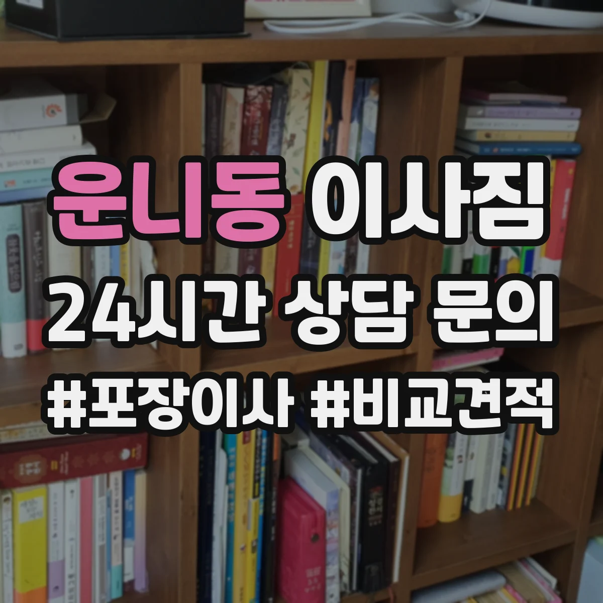 운니동 이사짐