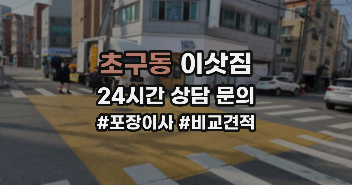 초구동 이삿짐